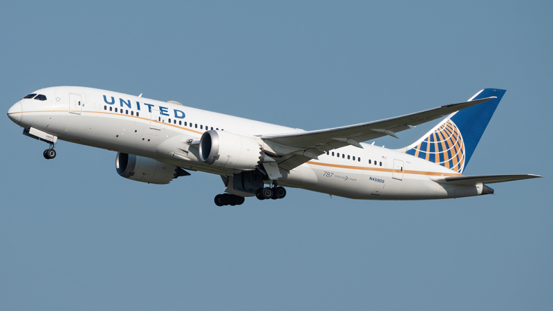 Photo of N45905 - United Airlines Boeing 787-8 at IAD on AeroXplorer Aviation Database