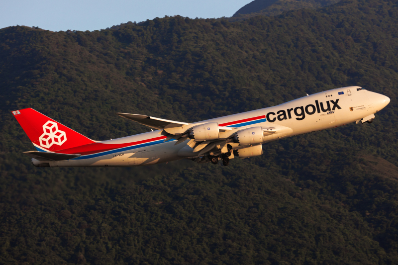 Photo of LX-VCH - CargoLux Boeing 747-8F at HKG on AeroXplorer Aviation Database