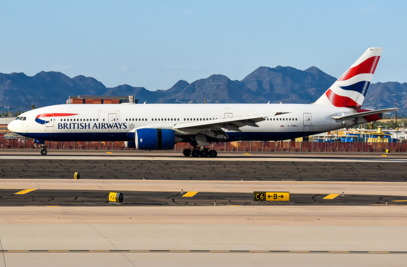 Photo of G-YMMJ - British Airways Boeing 777-200ER at PHX on AeroXplorer Aviation Database