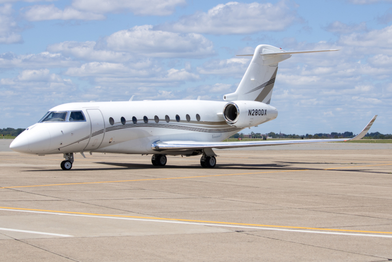 Photo of N280DX  - PRIVATE  Gulfstream G280 at AGC on AeroXplorer Aviation Database