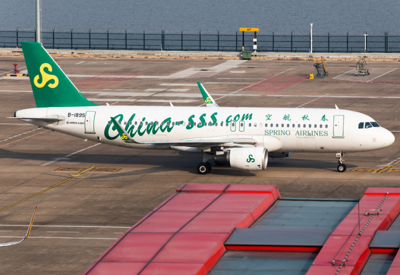 Photo of B-1895 - Spring Airlines Airbus A320 at MFM on AeroXplorer Aviation Database