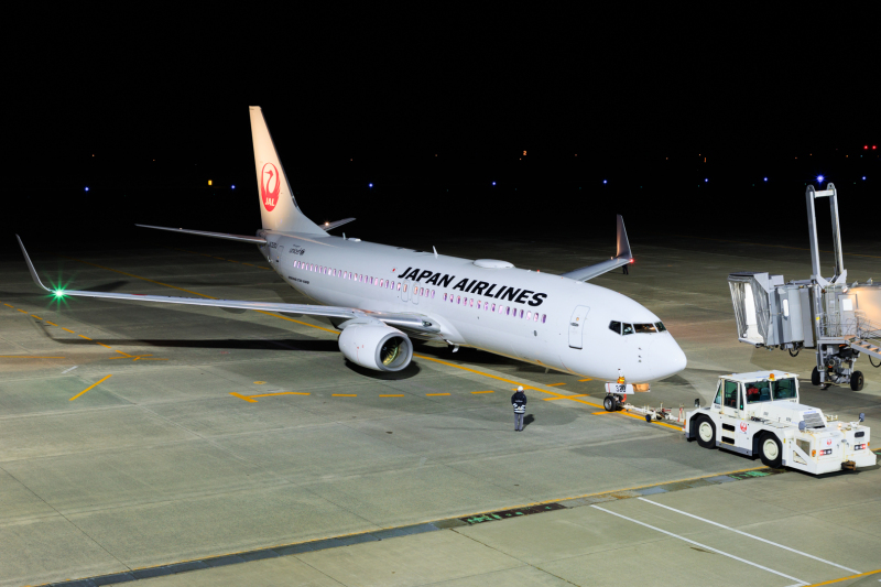 Photo of JA320J - Japan Airlines Boeing 737-800 at OBO on AeroXplorer Aviation Database