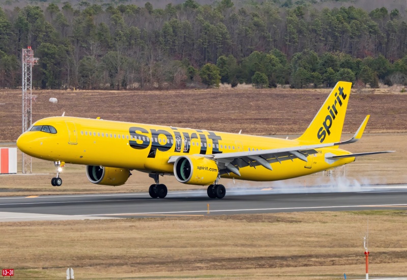 Photo of N708NK - Spirit Airlines Airbus A321NEO at ACY on AeroXplorer Aviation Database