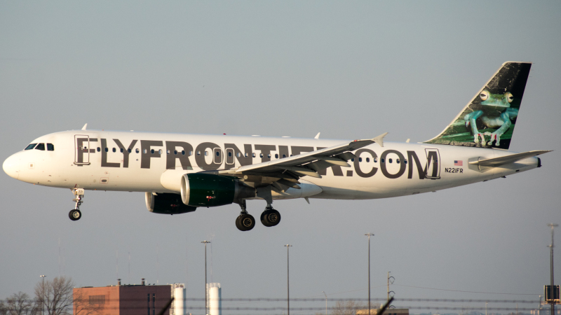 Photo of N22IFR - Frontier Airlines Airbus A320 at PHL on AeroXplorer Aviation Database