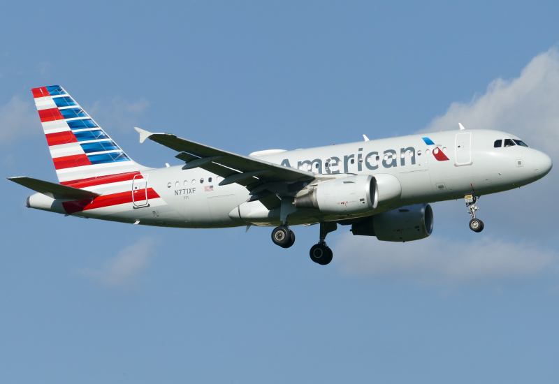Photo of N771XF - American Airlines Airbus A319 at AUS  on AeroXplorer Aviation Database