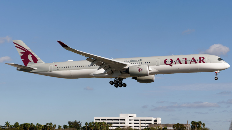 Photo of A6-ANT - Qatar Airways Airbus A350-1000 at MIA on AeroXplorer Aviation Database