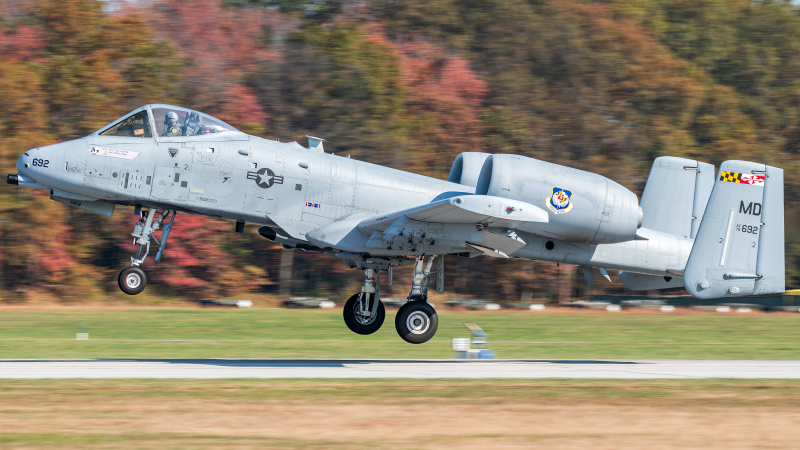 Photo of 78-0692 - USAF - United States Air Force Fairchild A-10 Thunderbolt at MTN on AeroXplorer Aviation Database