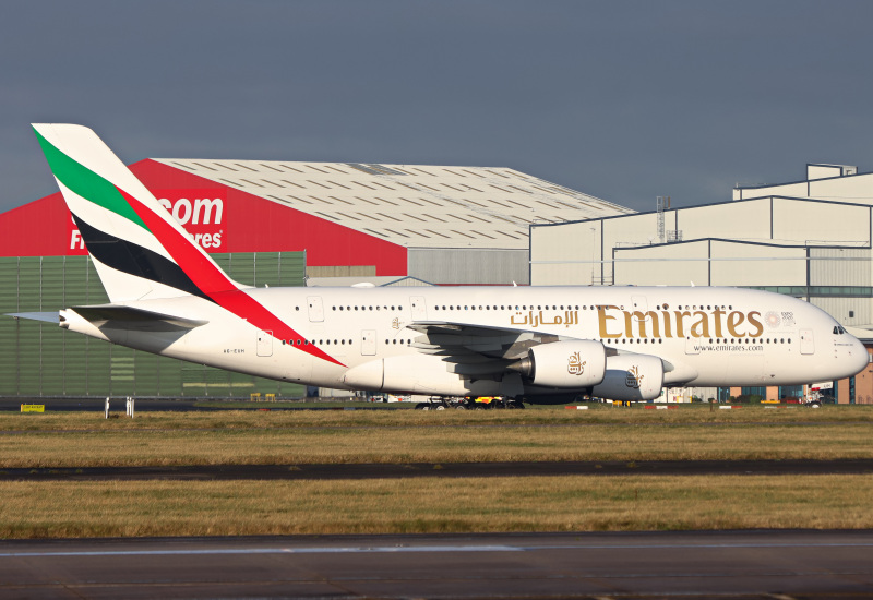Photo of A6-EUH - Emirates Airbus A380-800 at MAN on AeroXplorer Aviation Database