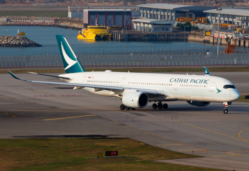 Photo of B-LRS - Cathay Pacific Airbus A350-900 at HKG on AeroXplorer Aviation Database
