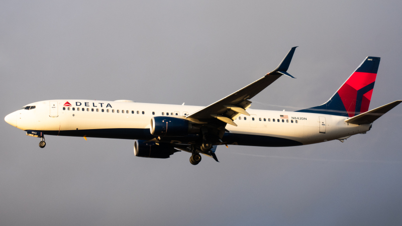 Photo of N842DN - Delta Airlines Boeing 737-900 at PHL on AeroXplorer Aviation Database