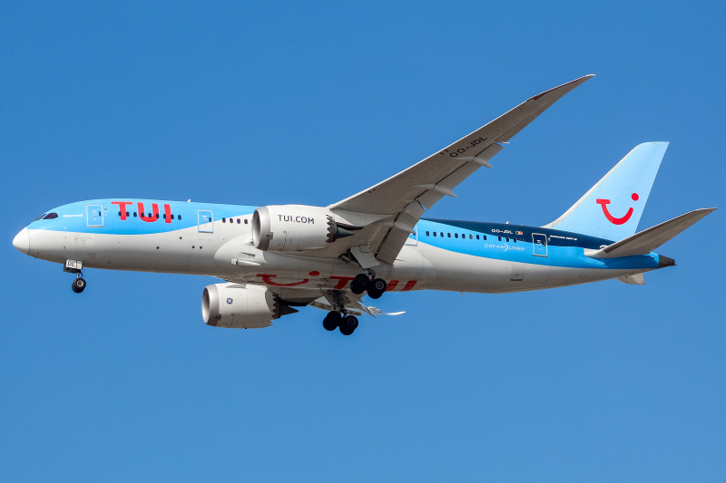 Photo of OO-JDL - TUI Fly Boeing 787-8 at ORD on AeroXplorer Aviation Database