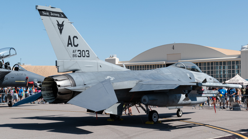 Photo of 86-0303 - USAF - United States Air Force General Dynamics F-16 Fighting Falcon at MCF on AeroXplorer Aviation Database