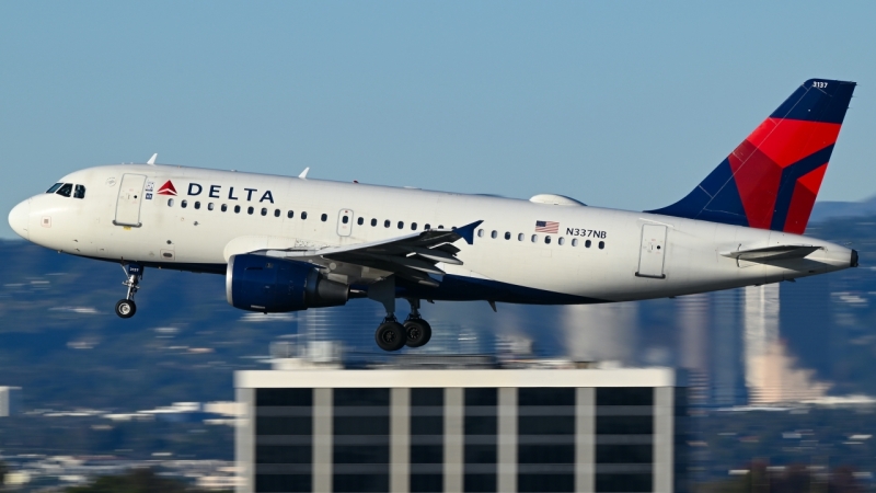 Photo of N337NB - Delta Airlines Airbus A319 at LAX on AeroXplorer Aviation Database