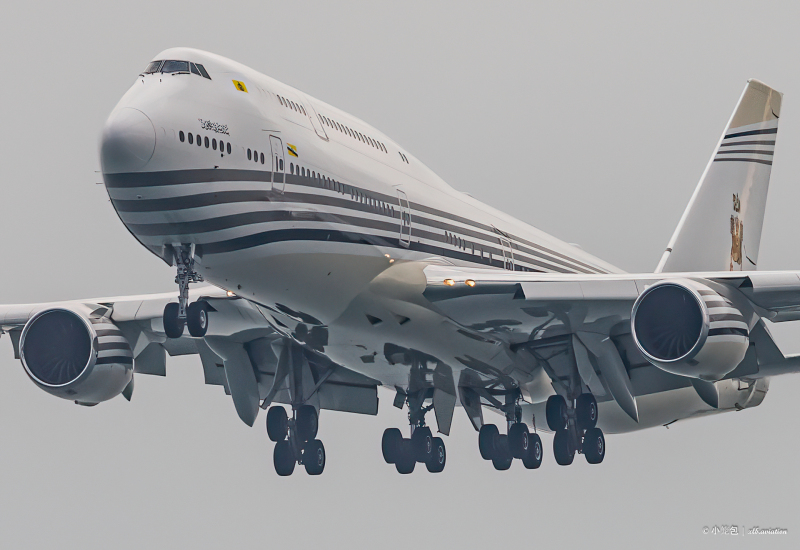 Photo of V8-BKH - Brunei Government Boeing 747-8i at SIN on AeroXplorer Aviation Database