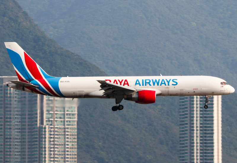 Photo of 9M-RYA - Raya Airways Boeing 757-200F at HKG on AeroXplorer Aviation Database