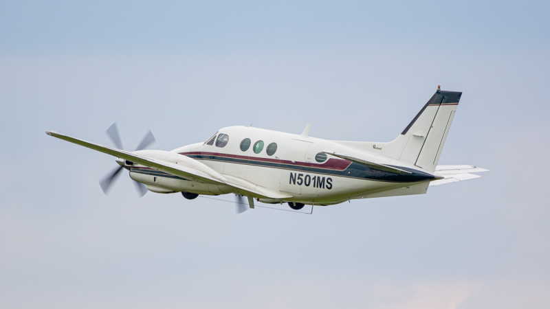 Photo of N501MS - Better Living Aviation Beechcraft King Air C90 at OSU on AeroXplorer Aviation Database