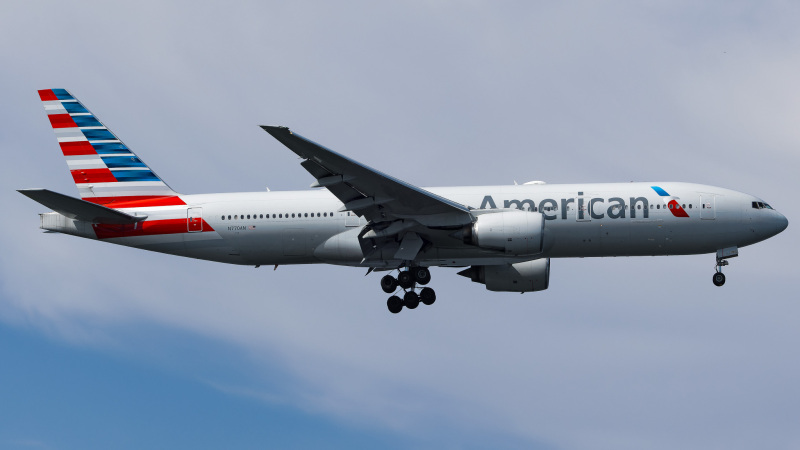 Photo of N770AN - American Airlines Boeing 777-200ER at JFK on AeroXplorer Aviation Database