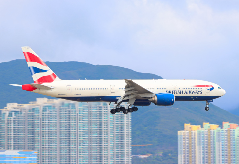 Photo of G-YMMR - British Airways Boeing 777-200ER at HKG on AeroXplorer Aviation Database