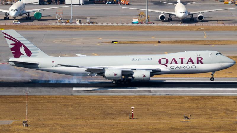 Photo of A7-BGA - Qatar Airways Cargo Boeing 747-8F at HKG on AeroXplorer Aviation Database