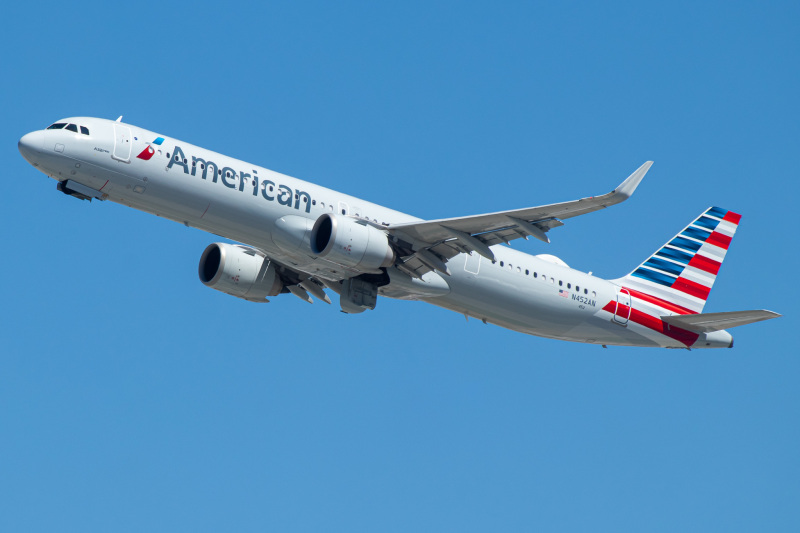 Photo of N452AN - American Airlines Airbus A321NEO at LAX on AeroXplorer Aviation Database