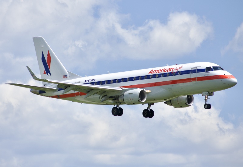 Photo of N760MQ - American Airlines Embraer E170 at GRB on AeroXplorer Aviation Database