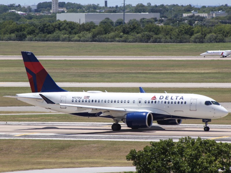 Photo of N127DU - Delta Airlines Airbus A220-100 at AUS on AeroXplorer Aviation Database