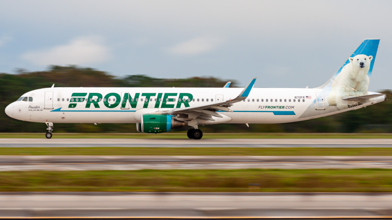 Photo of N711FR - Frontier Airlines Airbus A321-200 at MCO on AeroXplorer Aviation Database