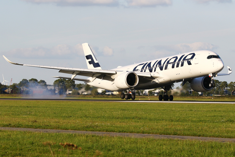 Photo of OH-LWE - Finnair Airbus A350-900 at AMS on AeroXplorer Aviation Database