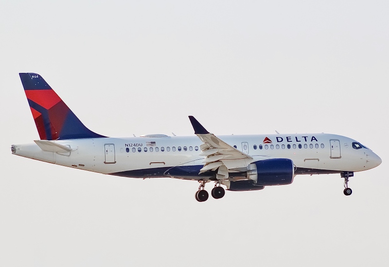 Photo of N124DU - Delta Airlines Airbus A220-100 at ORD on AeroXplorer Aviation Database