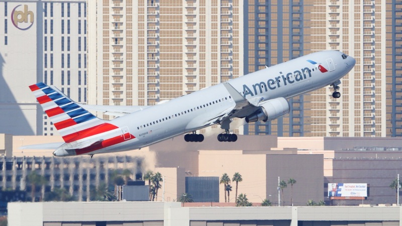 Photo of N398AN - American Airlines Boeing 767-300 at LAS on AeroXplorer Aviation Database