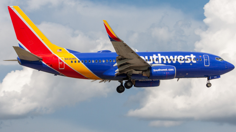 Photo of N436WN - Southwest Airlines Boeing 737-700 at HOU on AeroXplorer Aviation Database