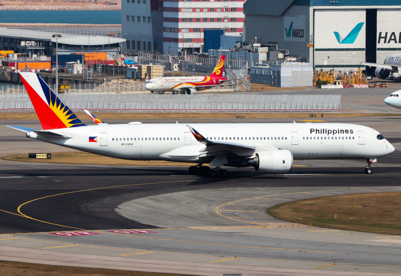 Photo of RP-C3504 - Philippine Airlines Airbus A350-900 at HKG on AeroXplorer Aviation Database