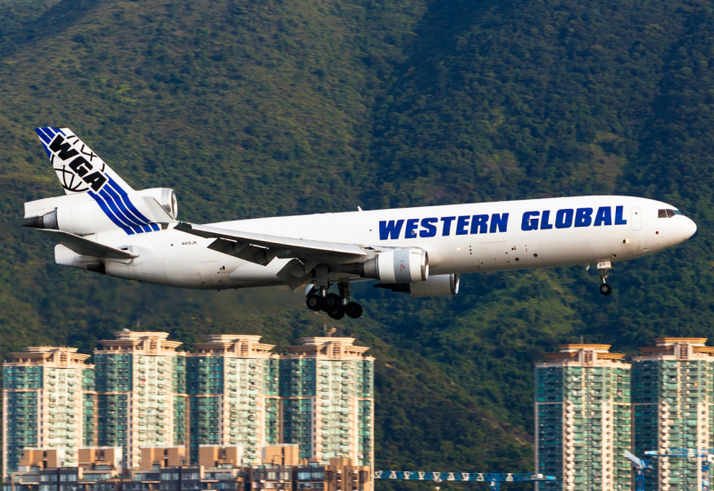 Photo of N415JN - Western Global Airlines McDonnell Douglas MD-11F at HKG on AeroXplorer Aviation Database