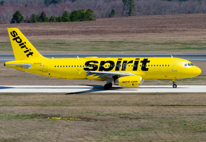 Photo of N698NK - Spirit Airlines Airbus A320 at ACY on AeroXplorer Aviation Database