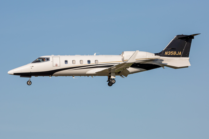 Photo of N358JA - PRIVATE  Learjet 60 at BWI on AeroXplorer Aviation Database