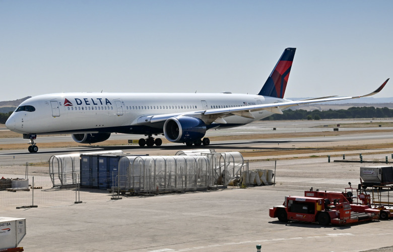 Photo of N575DZ - Delta Airlines Airbus A350-900 at MAD on AeroXplorer Aviation Database