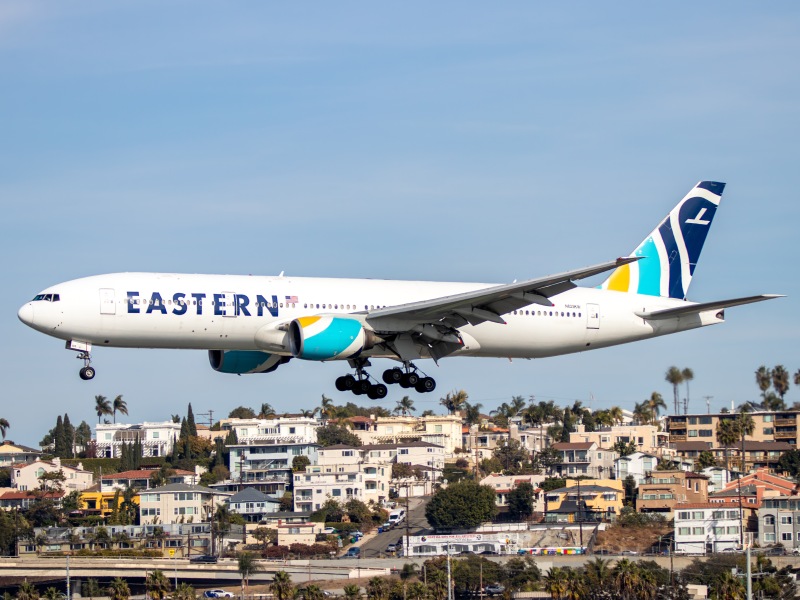 Photo of N825KW - Eastern Airlines Boeing 777-200 at SAN on AeroXplorer Aviation Database