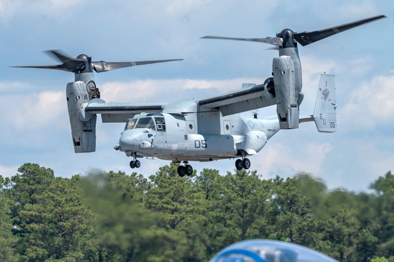 Photo of 168293 - USMC - United States Marine Corp Bell Boeing MV-22B Osprey at NKT on AeroXplorer Aviation Database