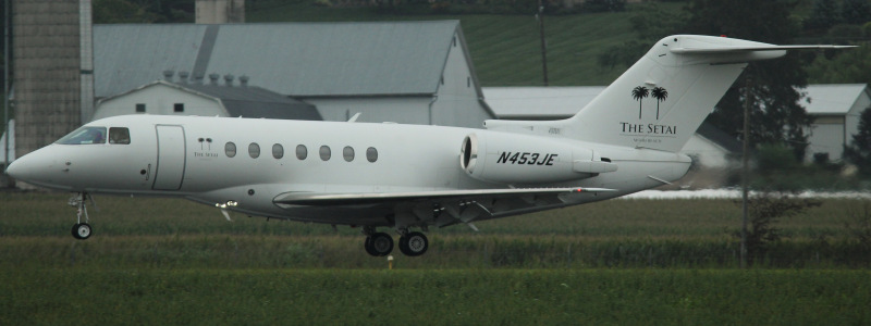 Photo of N453JE - PRIVATE Beechcraft Hawker 4000 Horizon  at LNS on AeroXplorer Aviation Database