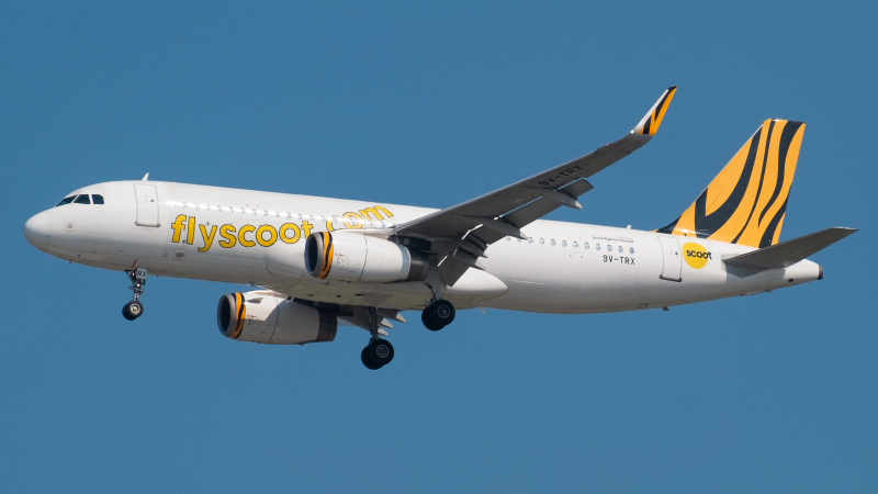 Photo of 9V-TRX - Scoot Airbus A320 at SIN on AeroXplorer Aviation Database