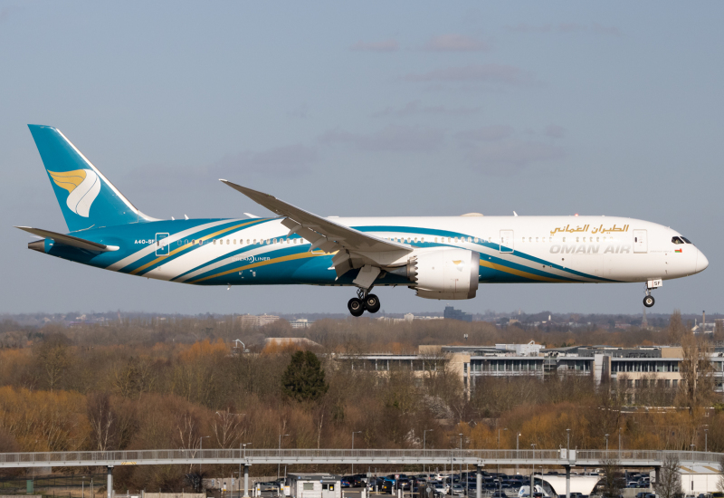 Photo of A4O-SF - Oman Air Boeing 787-9 at LHR on AeroXplorer Aviation Database