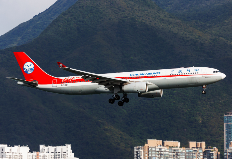 Photo of B-308F - Sichuan Airlines Airbus A330-300 at HKG on AeroXplorer Aviation Database