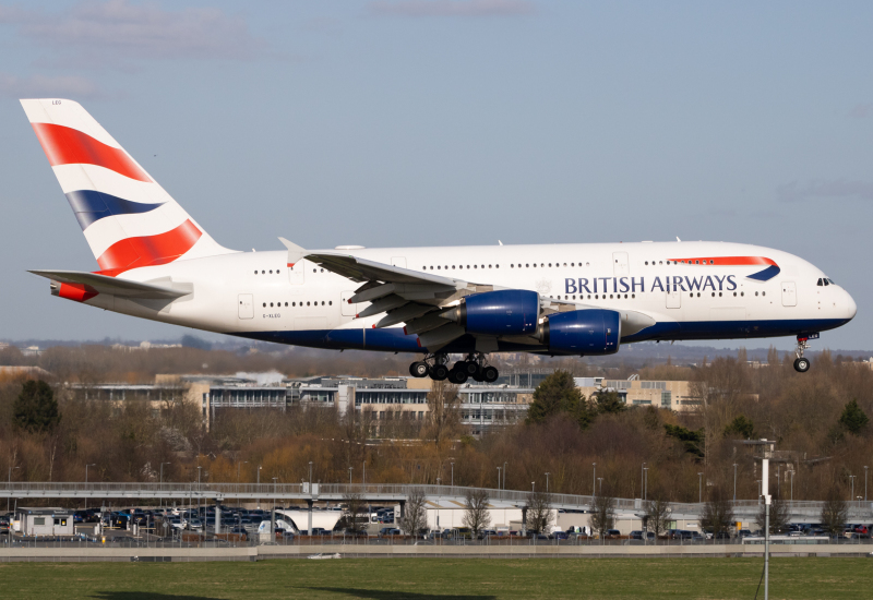 Photo of G-XLEG - British Airways Airbus A380-800 at LHR on AeroXplorer Aviation Database