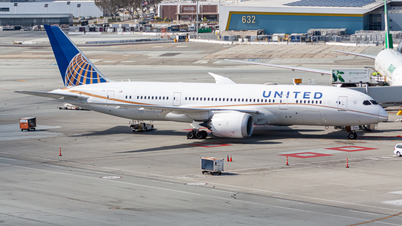 Photo of N29907 - United Airlines Boeing 787-8 at SFO on AeroXplorer Aviation Database
