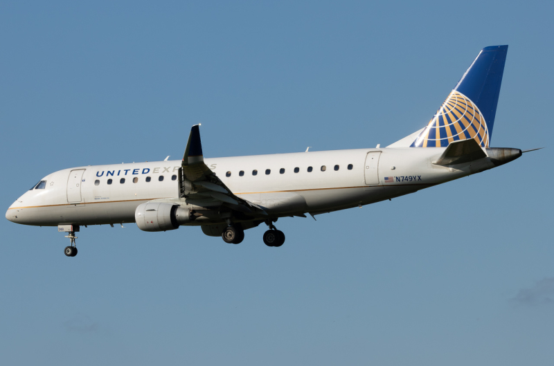 Photo of N749YX - United Express Embraer E175 at PIT on AeroXplorer Aviation Database