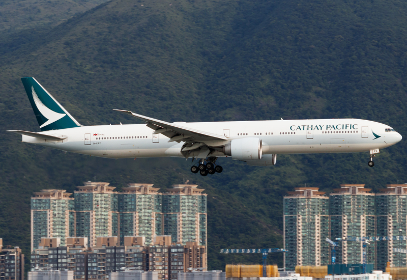 Photo of B-KPZ - Cathay Pacific Boeing 777-300ER at HKG on AeroXplorer Aviation Database