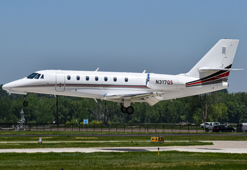 Photo of N317QS - NetJets Cessna 680 Citation Sovereign  at LMO on AeroXplorer Aviation Database