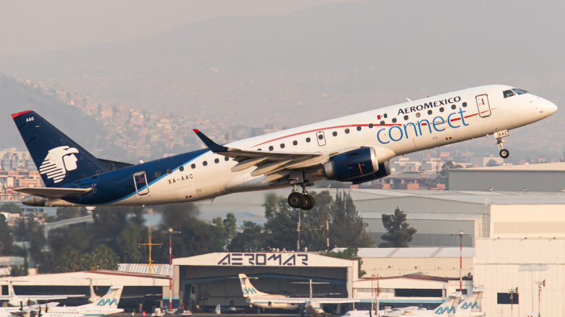 Photo of XA-AAC - Aeromexico Connect Embraer E190 at MEX on AeroXplorer Aviation Database
