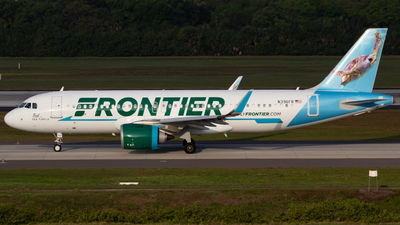 Photo of N396FR - Frontier Airlines Airbus A320NEO at TPA on AeroXplorer Aviation Database