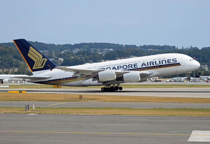 Photo of 9V-SKY - Singapore Airlines Airbus A380-800 at ZRH on AeroXplorer Aviation Database